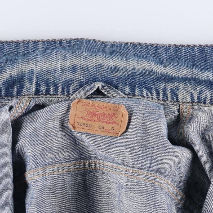 Levi's - 古着 リーバイス Levi's 70500 04 ユーロモデル デニムジャケット Gジャン レディースS相当 /eaa528390 Levi's（リーバイス） 古着 Levi's 70500 04 ユーロモデル デニム