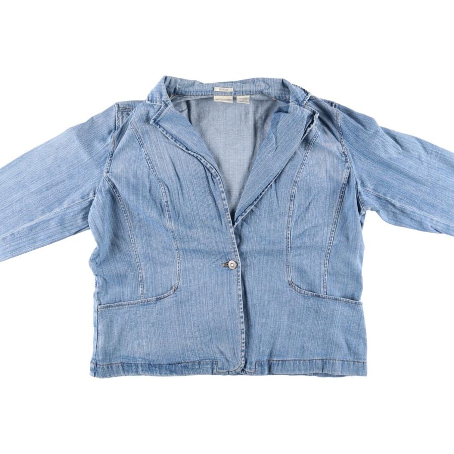 古着 セントジョンズベイ ST.JOHN&#39;S BAY WOMAN デニムテーラードジャケット レディースXL相当 /eaa528391 古着 セントジョンズベイ ST.JOHN'S BAY WOMAN デニムテーラード