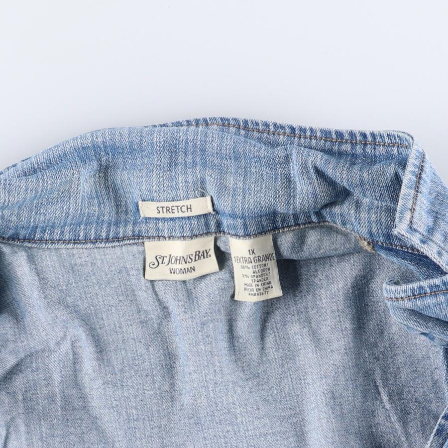 古着 セントジョンズベイ ST.JOHN&#39;S BAY WOMAN デニムテーラードジャケット レディースXL相当 /eaa528391 古着 セントジョンズベイ ST.JOHN'S BAY WOMAN デニムテーラード
