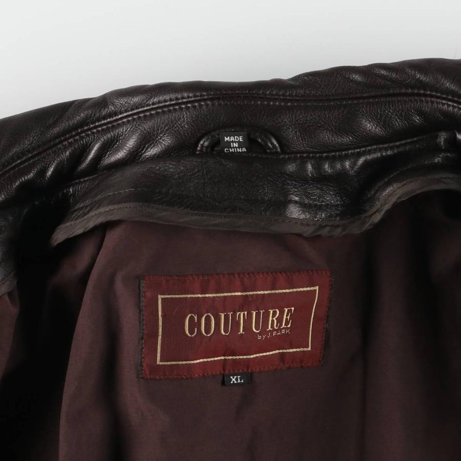 古着 COUTURE BY J.PARK レザーカーコート メンズXL相当 /eaa528400  