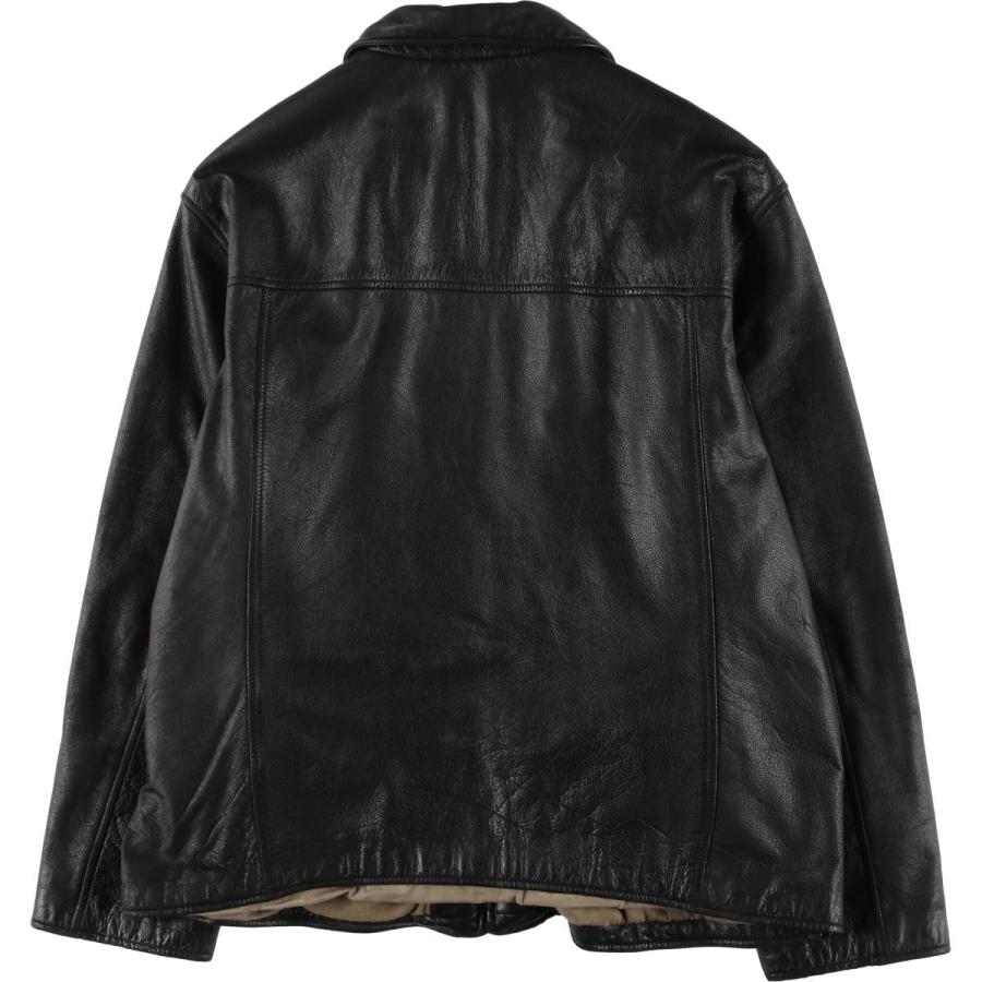 DOCKERS ヴィンテージレザージャケット 90s DOCKERS ドッカーズ 高品質 ラム レザー ジャケット 黒 L