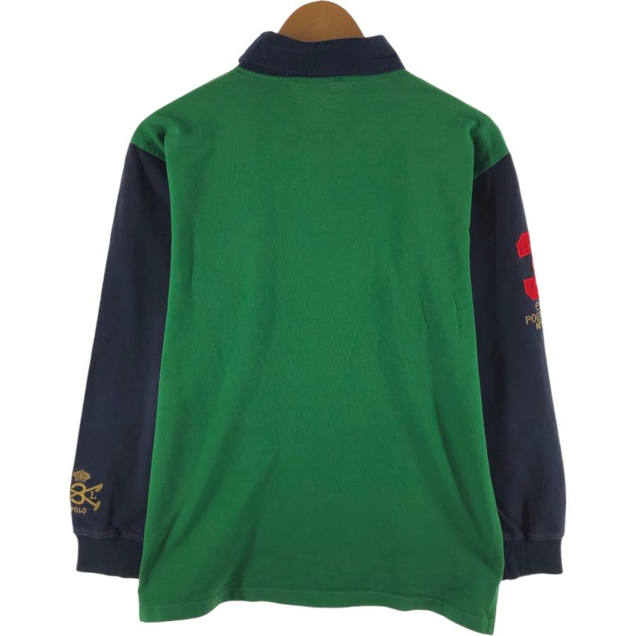 ポロラルフローレン、ラガーシャツXL Ralph Lauren - 90s ポロ ラルフローレン 長袖 ラガー シャツ