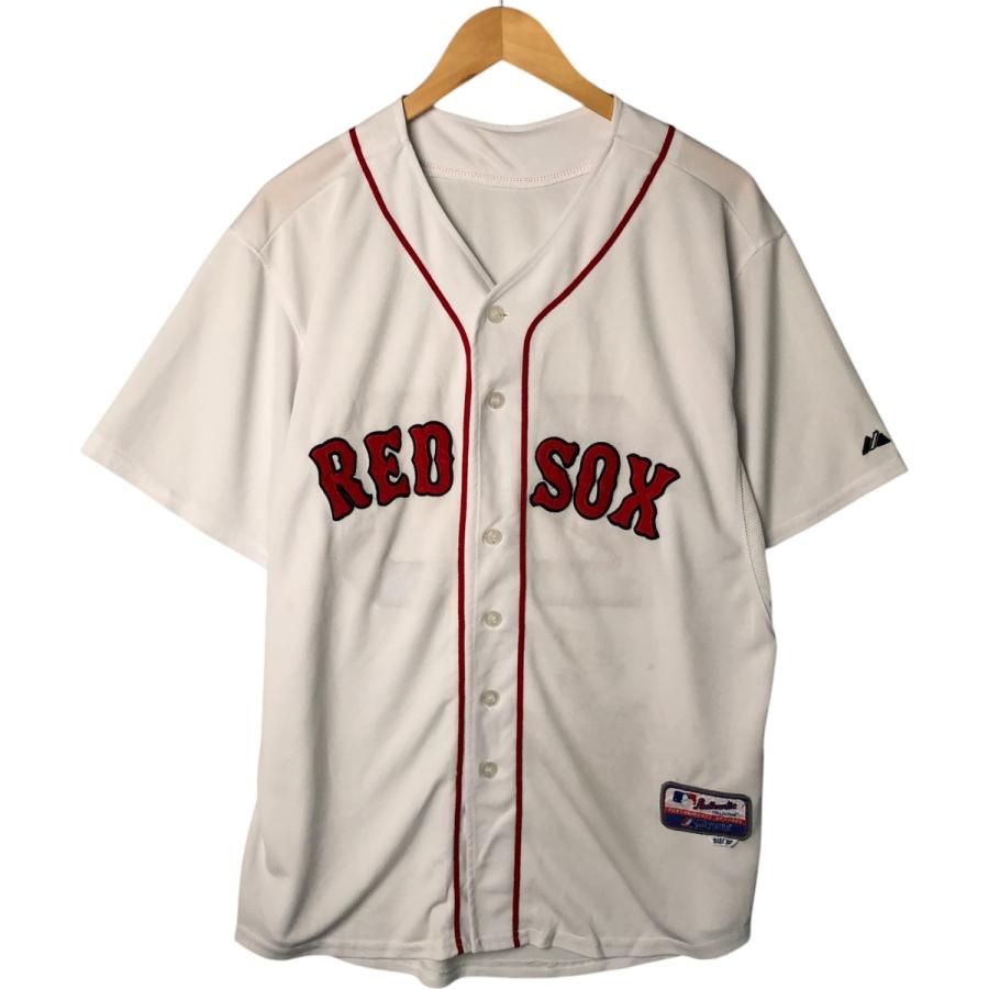 古着 majestic MLB BOSTON REDSOX ボストンレッドソックス メッシュ