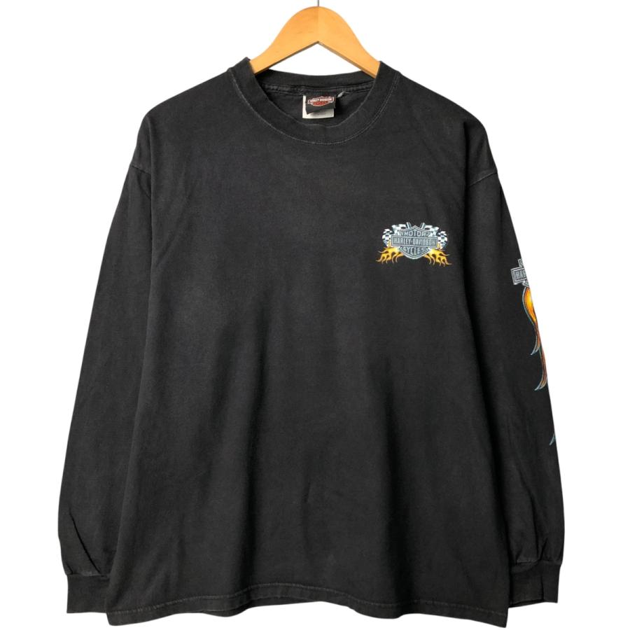 古着 90年代 ハーレーダビッドソン ファイヤーパターン モーター