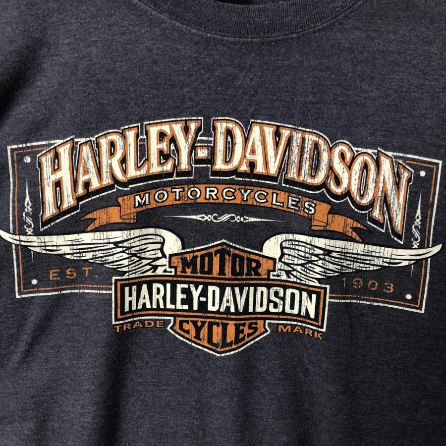 古着 ハーレーダビッドソン Harley-Davidson モーターサイクル ロングT