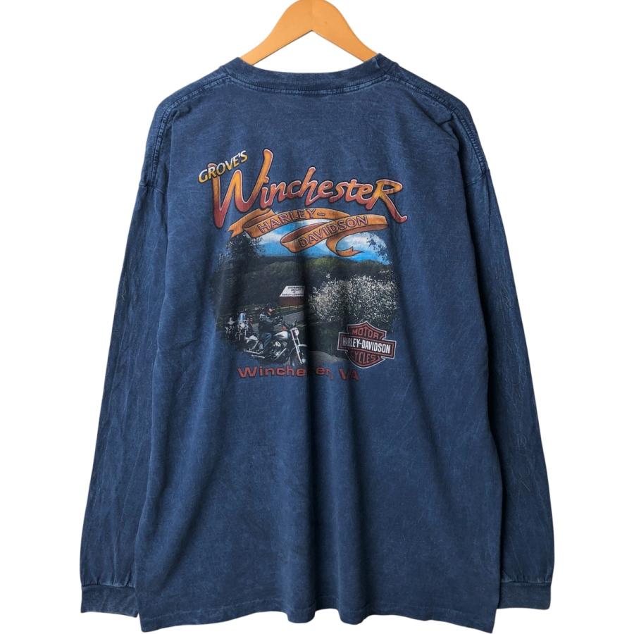 希少 HARLEY DAVIDSON ロンT ハーレーダビッドソン PA 古着 ハーレーダビッドソン Harley-Davidson モーターサイクル