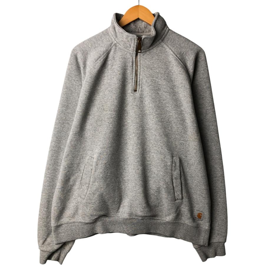 古着 カーハート Carhartt RELAXED FIT ハーフジップスウェットシャツ トレーナー メンズL相当/eaa529958 Carhartt（カーハート） 古着 Carhartt RELAXED FIT ハーフジップ