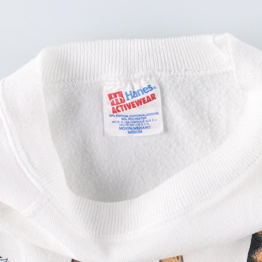 Hanes 古着 90年代 ヘインズ ACTIVEWEAR ネコ柄 アニマル