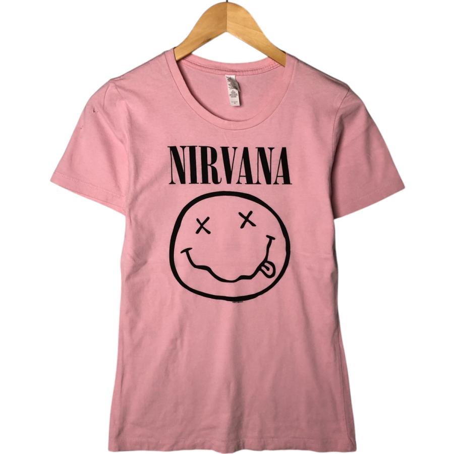 古着 NEXT LEVEL APPAREL NIRVANA ニルヴァ―ナ バンドTシャツ バンT レディースM相当 /eaa530115 古着 NEXT LEVEL APPAREL NIRVANA ニルヴァ―ナ バンドTシャツ