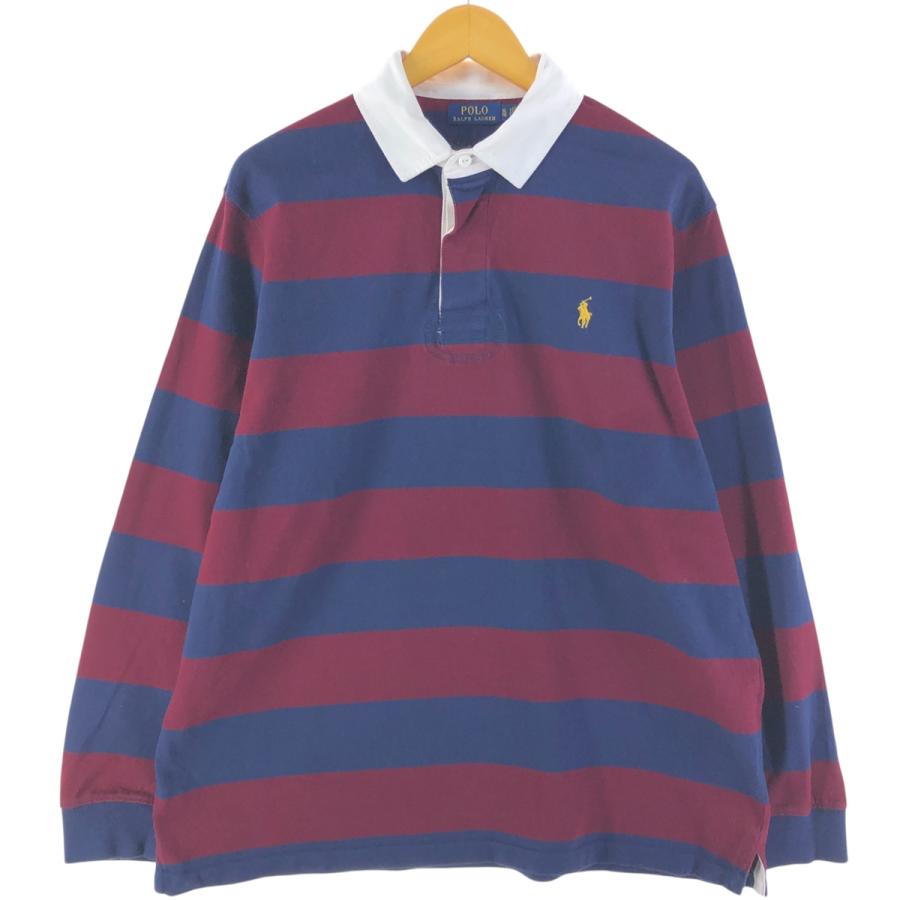 ラルフローレン　ラガーシャツ 長袖 太ボーダー/カスタムフィット / XL ラルフローレン ラガーシャツ 長袖 太ボーダー/カスタムフィット