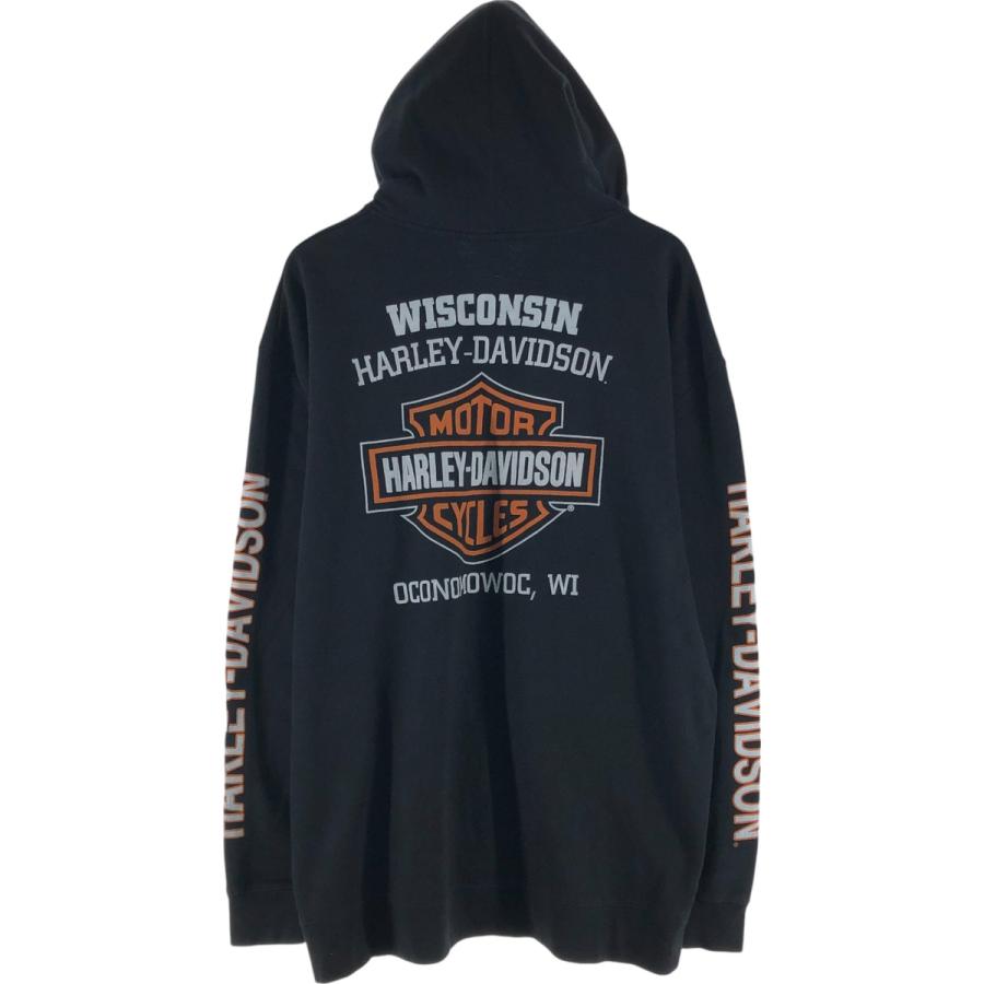 ハーレーダビッドソン Harley-Davidson パーカー 古着 ハーレーダビッドソン Harley-Davidson スウェットフルジップ