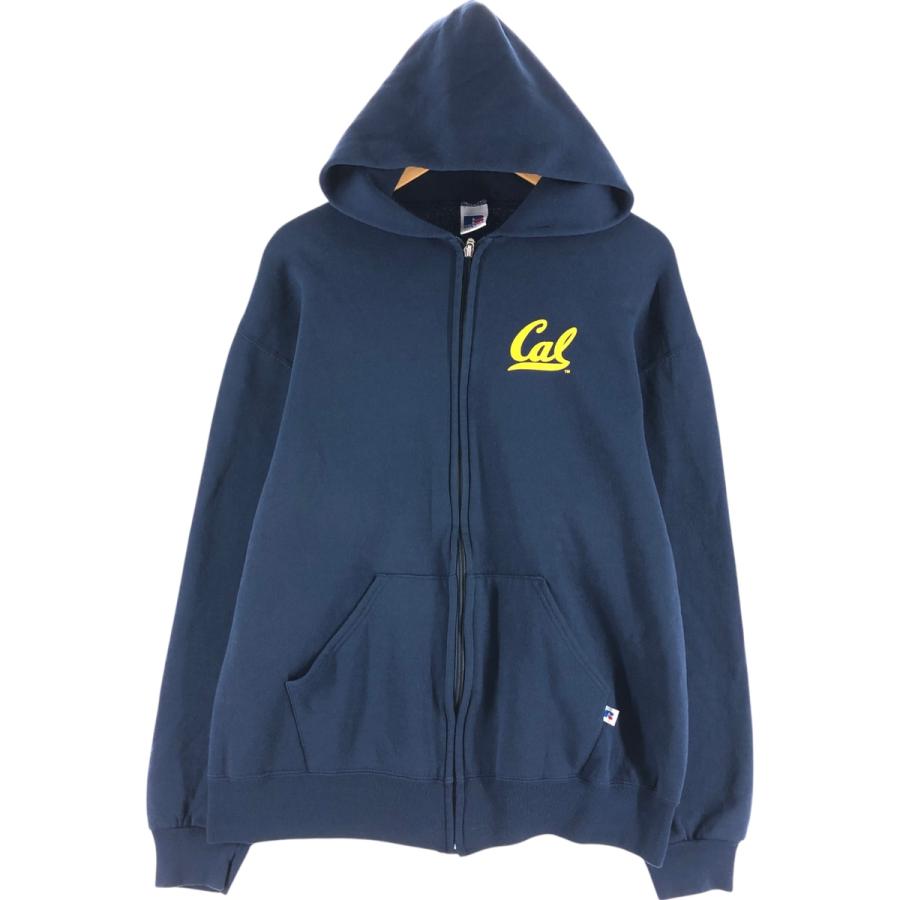 古着 90年代 ラッセル Russell スウェットフルジップパーカー メンズL 