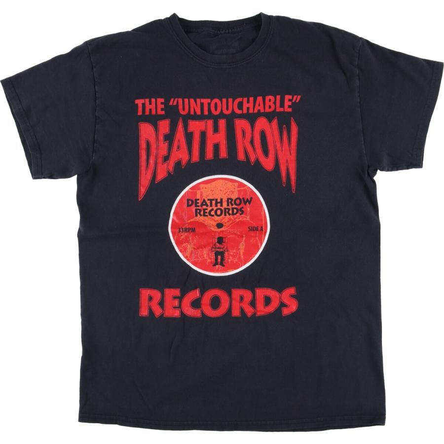 メンズ DEATH ROW RECORDS☆デスロウレコード☆ラップtシャツ☆XL☆古着