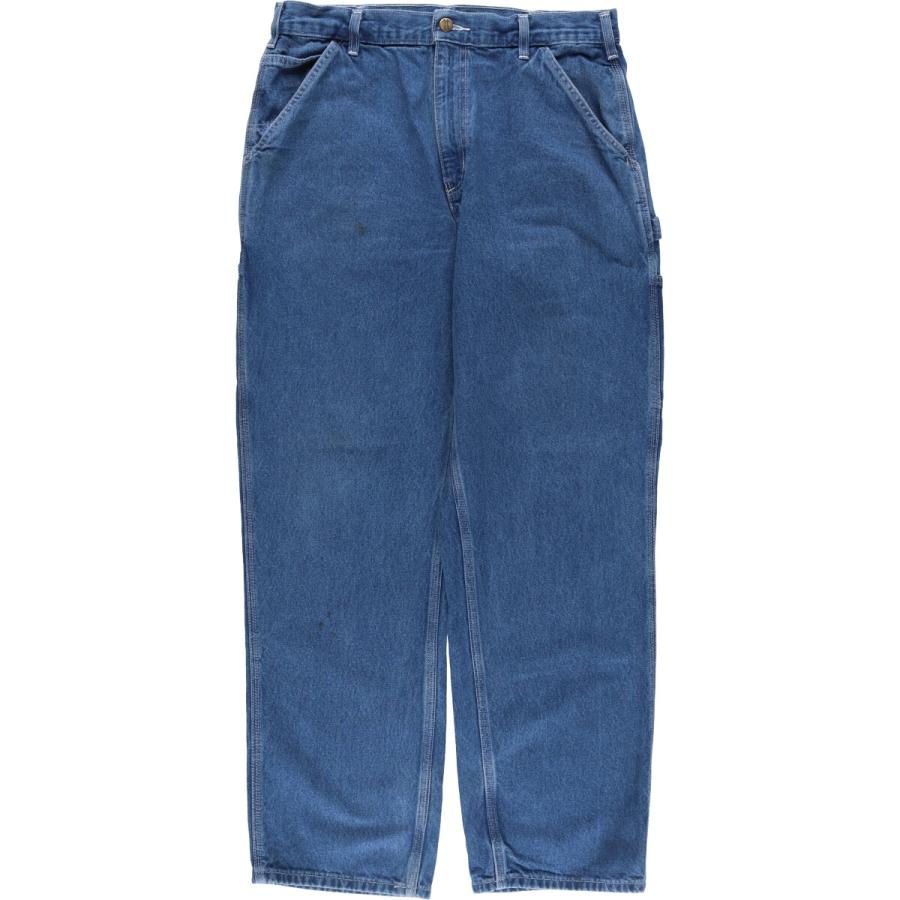 美品【OVERDESIGN】Carharttカスタムペインターパンツ/デニム Carhartt（カーハート） 古着 デニムペインターパンツ メンズw34相当