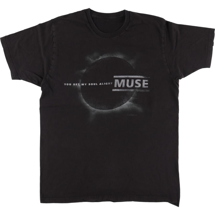 古着 00年代 MUSE ミューズ バンドTシャツ バンT メンズS相当