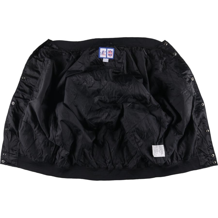 レア【古着】ピッツバーグ・スティーラーズ 両面刺繍ナイロンジャケット メンズL 古着 90~00年代 LOGO ATHLETIC NFL ピッツバーグスティーラーズ 中綿