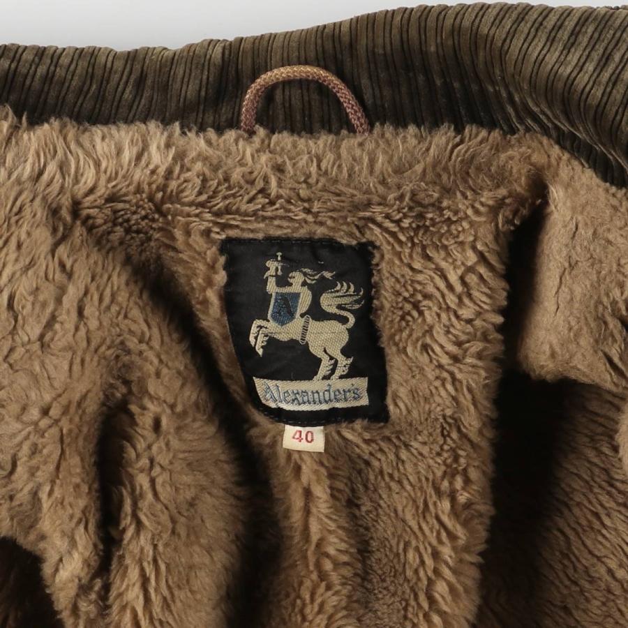 古着 Alexander's 太畝 コーデュロイ ダッフルコート メンズXL相当