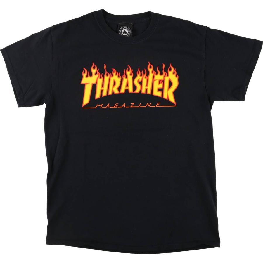THRASHER - 古着 スラッシャー THRASHER ロゴプリントTシャツ レディースM相当 /eaa532270 THRASHER 古着 スラッシャー ロゴプリントTシャツ レディースM
