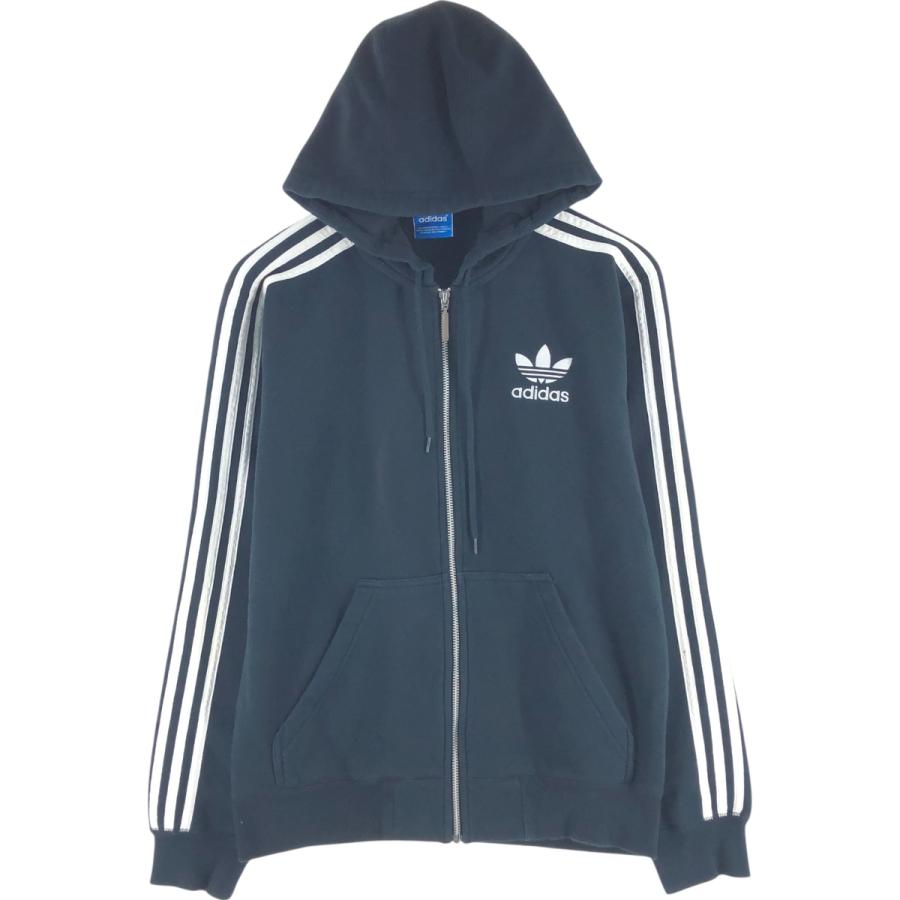  - 古着 アディダス  ORIGINALS オリジナルス バックロゴ スウェットフルジップパーカー レディースM相当 /eaa532287 adidas（アディダス） 古着 adidas ORIGINALS オリジナルス スウェット
