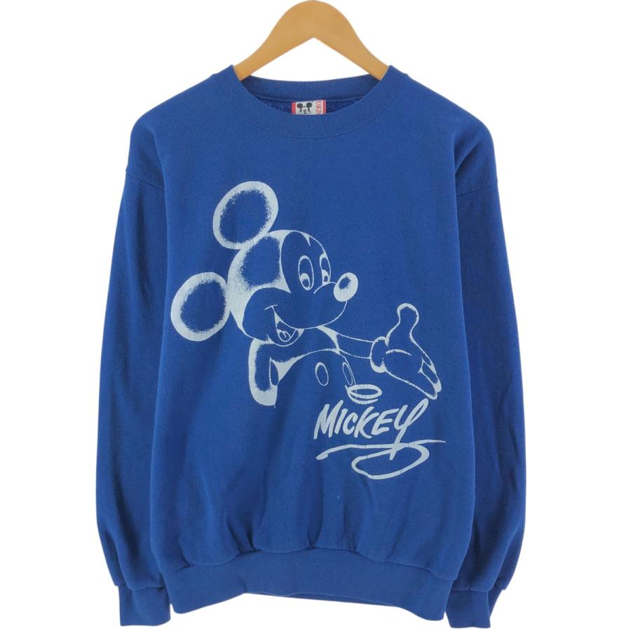 90s ミッキー　スウェット 90s Disney ミッキー スウェット USA製 ブラック