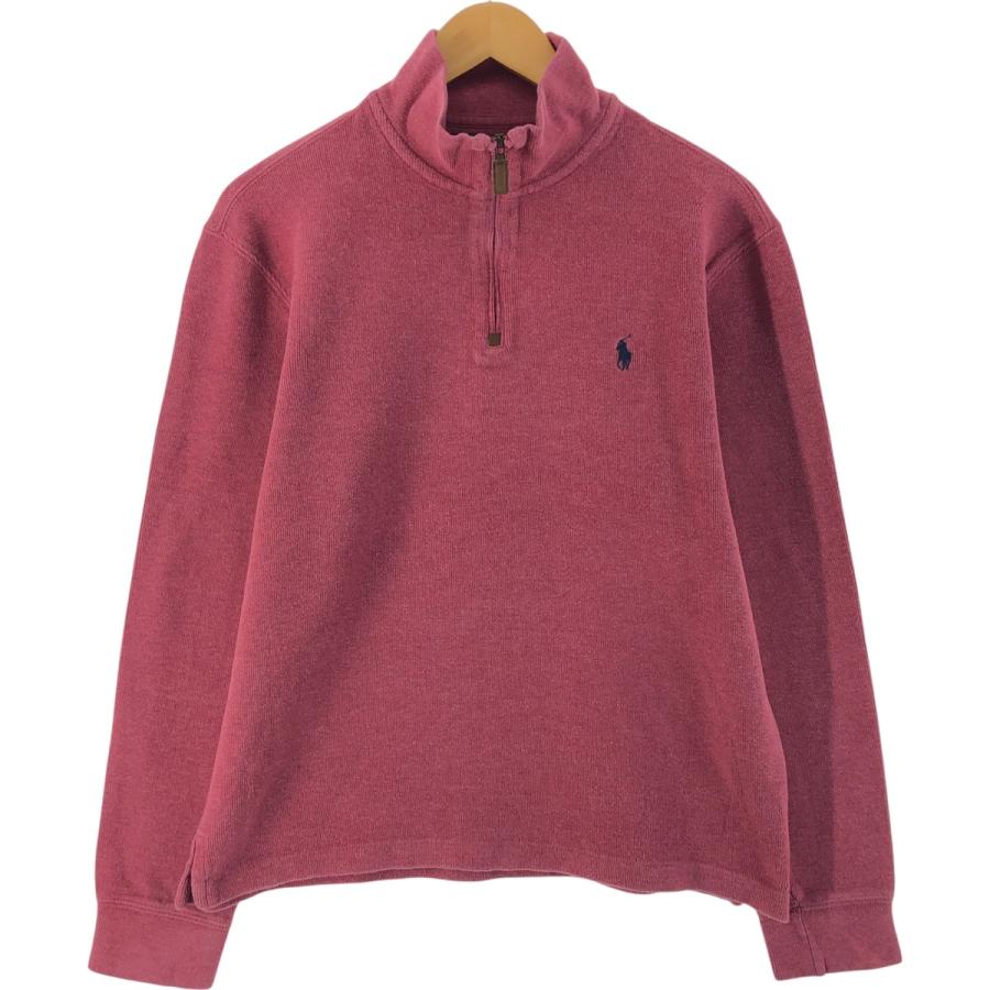 古着 ラルフローレン Ralph Lauren POLO by ハーフジップスウェット 