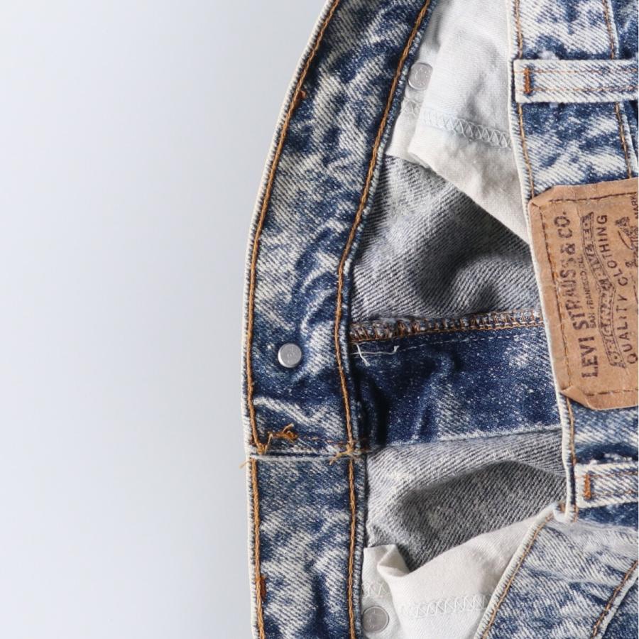 アメリカ製 90s Levi's 550 ケミカルウォッシュ オレンジタブ