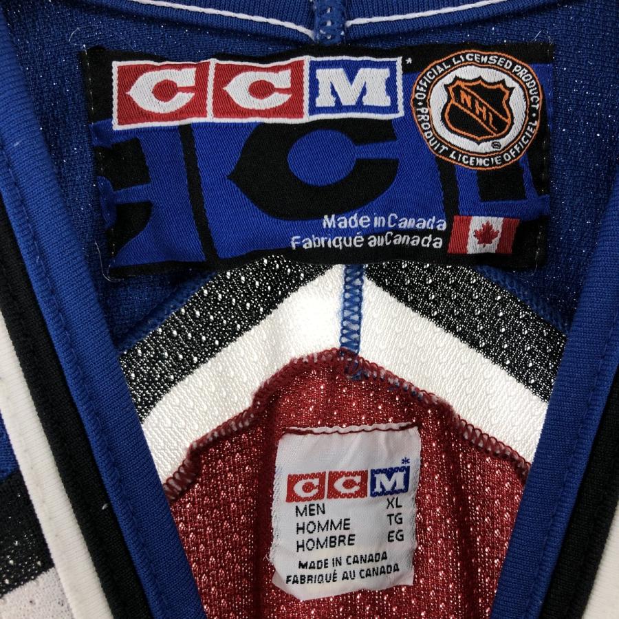 古着 90年代 CCM NHL コロラドアバランチ Vネック メッシュ ゲーム