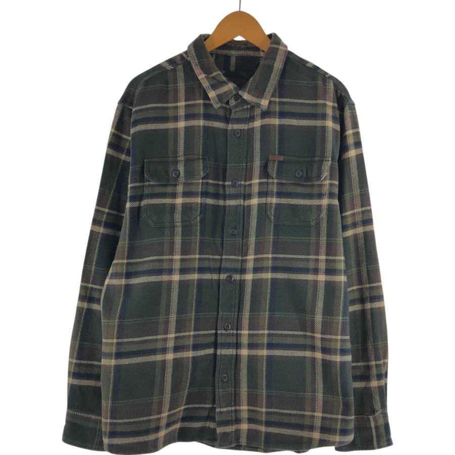 古着 オービス ORVIS 長袖 ヘビーネルチェックシャツ メンズXL相当