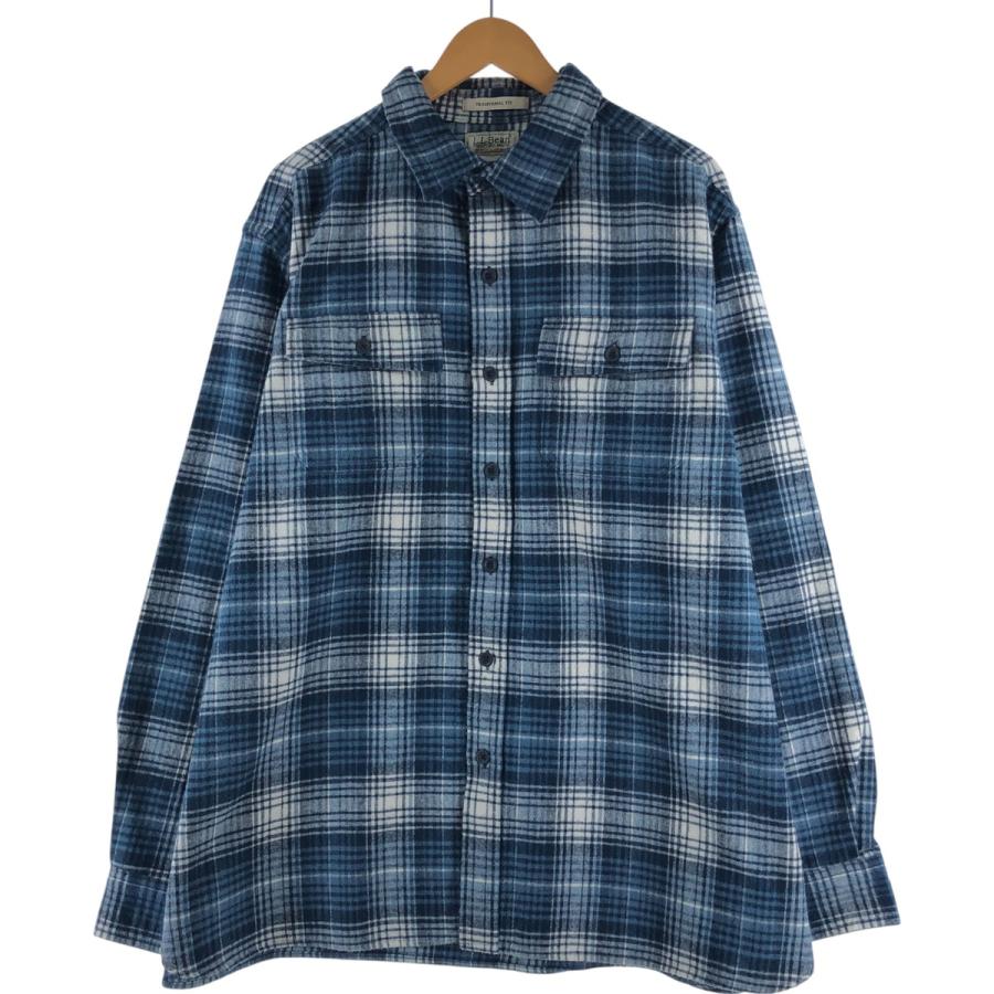 L.L.Bean 古着 エルエルビーン TRADITIONAL FIT 長袖 ヘビーネル