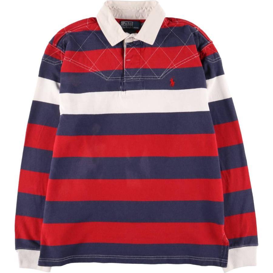【状態◯】ポロ ラルフローレン 長袖 ラガーシャツ ボーダー 古着 メンズ 楽天市場】【11/1 24h限定10%OFFクーポン配布!】 90s ポロ