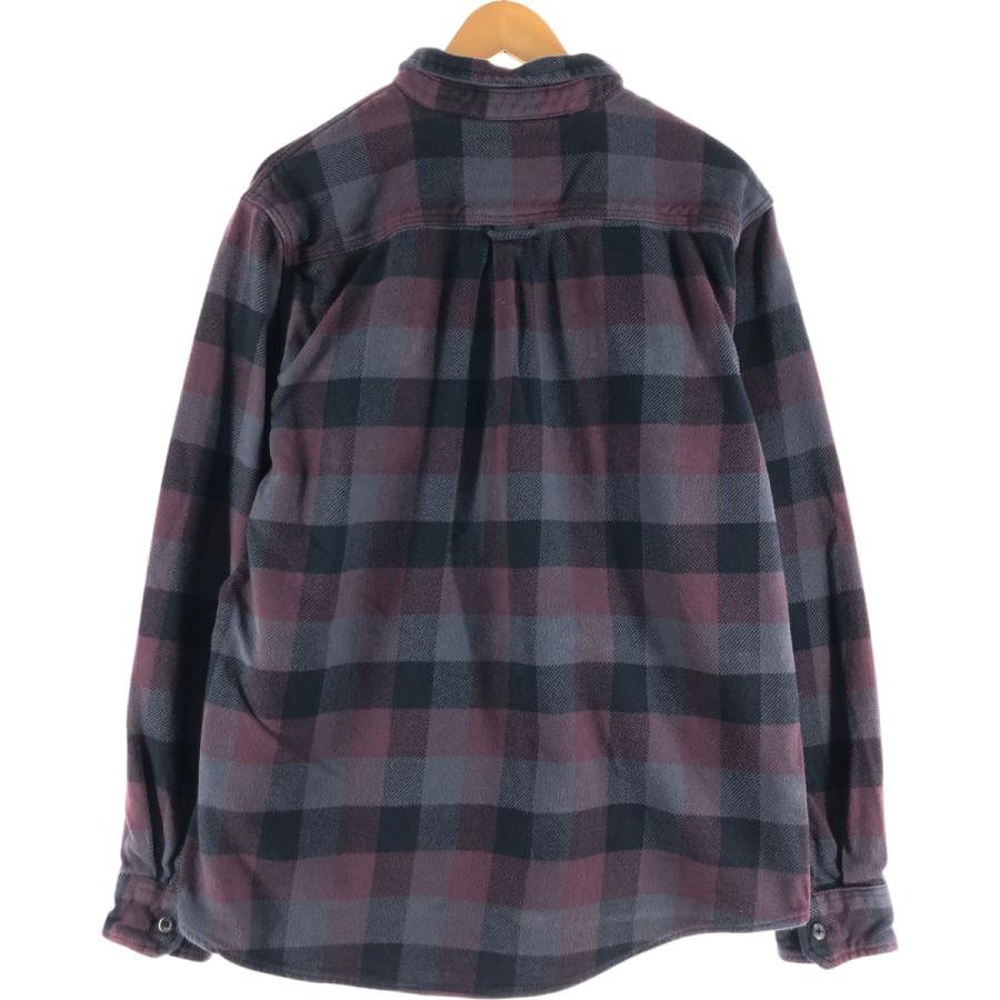 ORVIS オービス　長袖ヘビーフランネルチェックシャツ　カーキ　L古着. 古着 オベイ OBEY オンブレチェック 長袖 ヘビーネルチェック