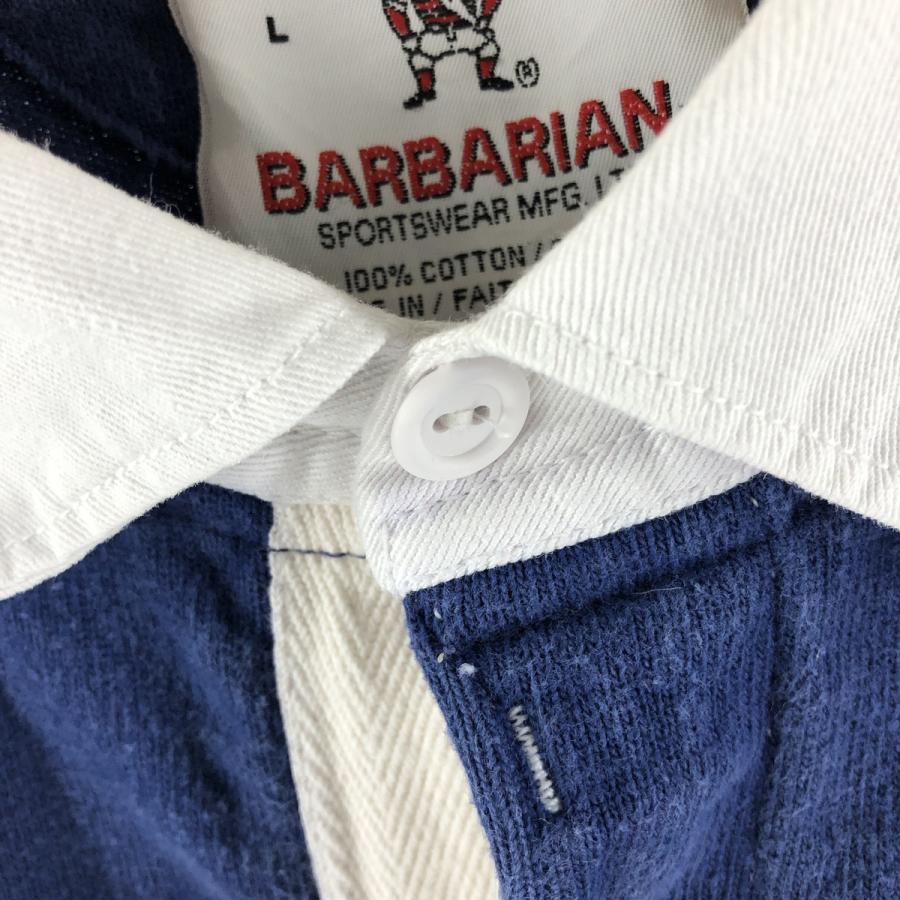 古着 80~90年代 バーバリアン BARBARIAN ボーダー柄 長袖 ラガー