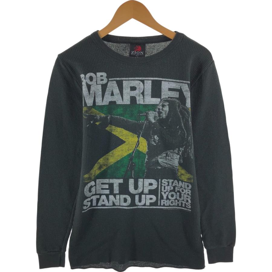 古着 ZION ROOTSWEAR BOB MARLEY ボブマーリー サーマルロングTシャツ 
