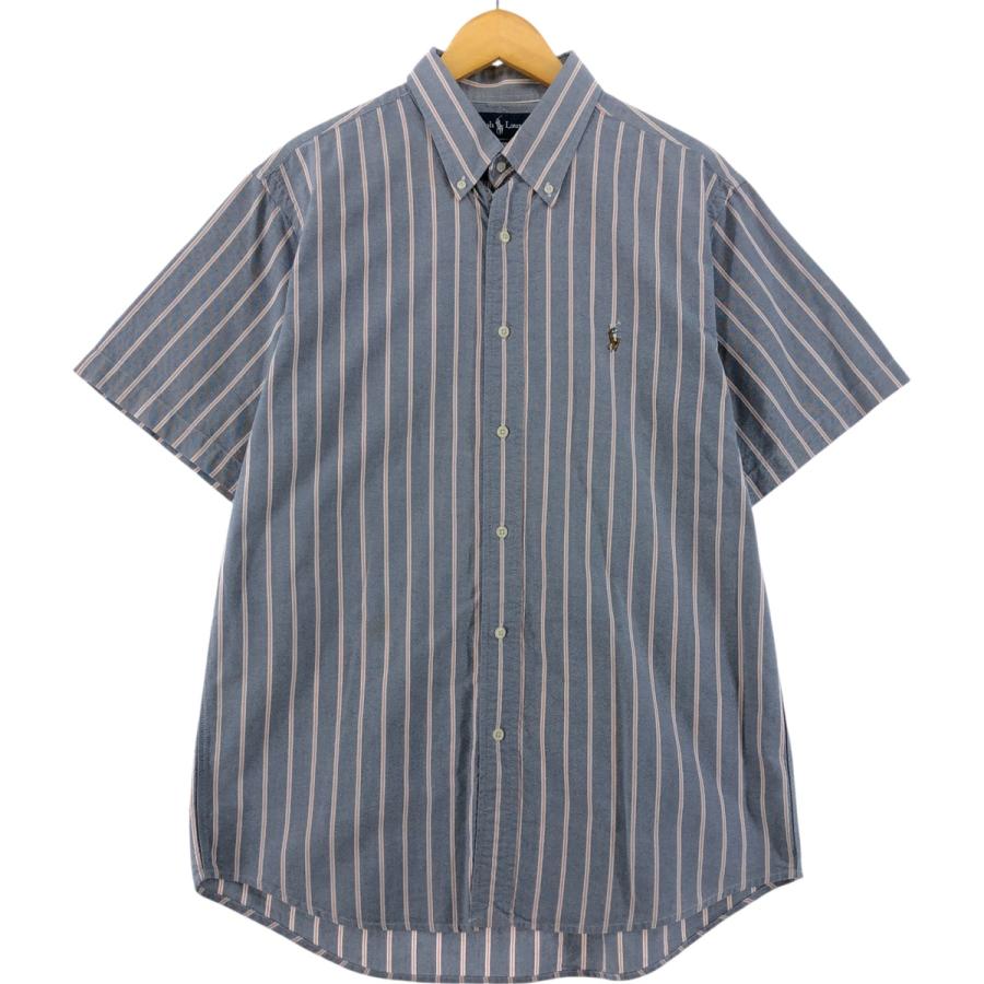 古着 ラルフローレン Ralph Lauren CUSTOM FIT 半袖 ボタンダウン 