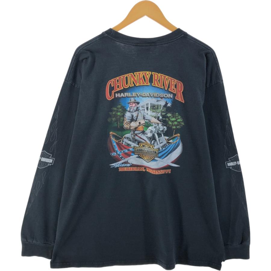 Harley-Davidson ハーレーダビッドソン　 ロンT　 L 古着 00年代 ハーレーダビッドソン Harley-Davidson ロングTシャツ