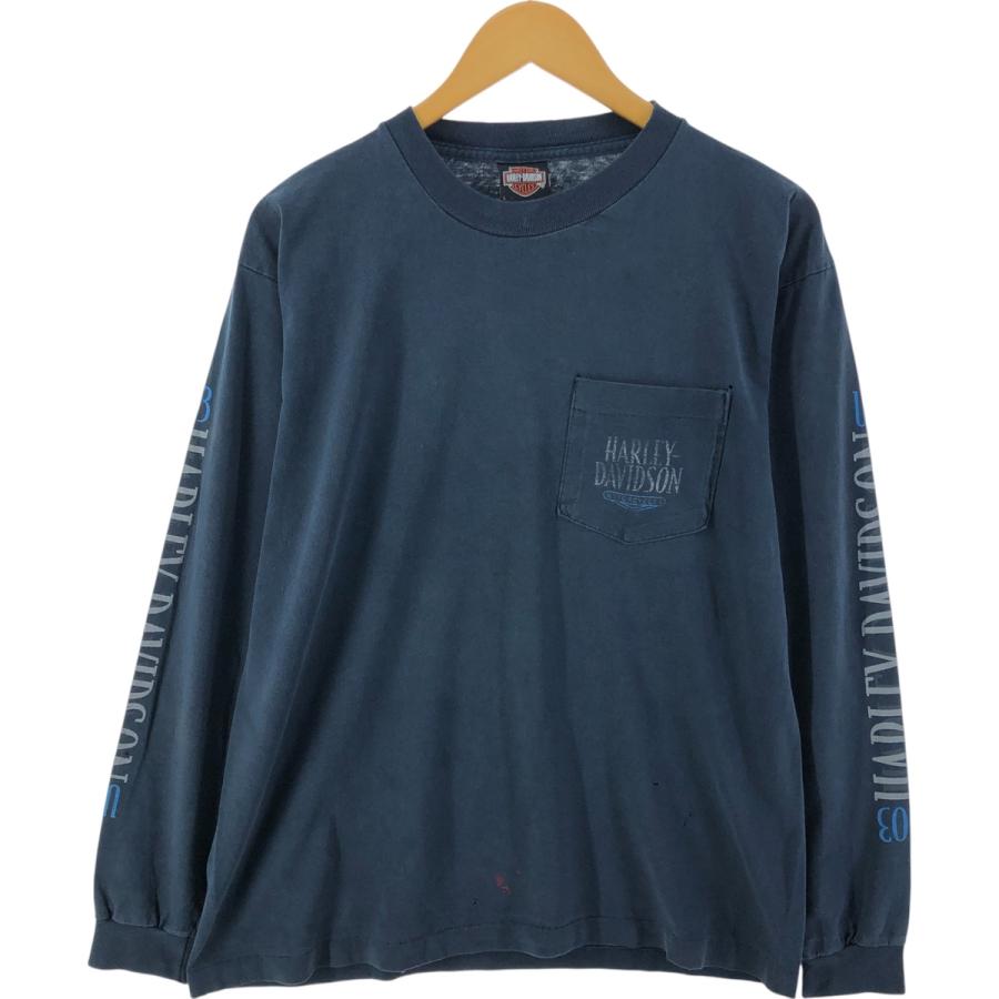 古着 ハーレーダビッドソン Harley-Davidson バックプリント ロングT