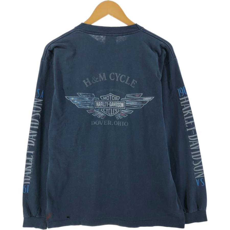 古着 ハーレーダビッドソン Harley-Davidson バックプリント ロングT