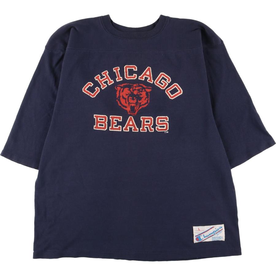 Championチャンピオン 無地七分袖Tシャツ 80sトリコタグ ベースボール チャンピオン] ベースボールTシャツ 7分袖Tシャツ Champion