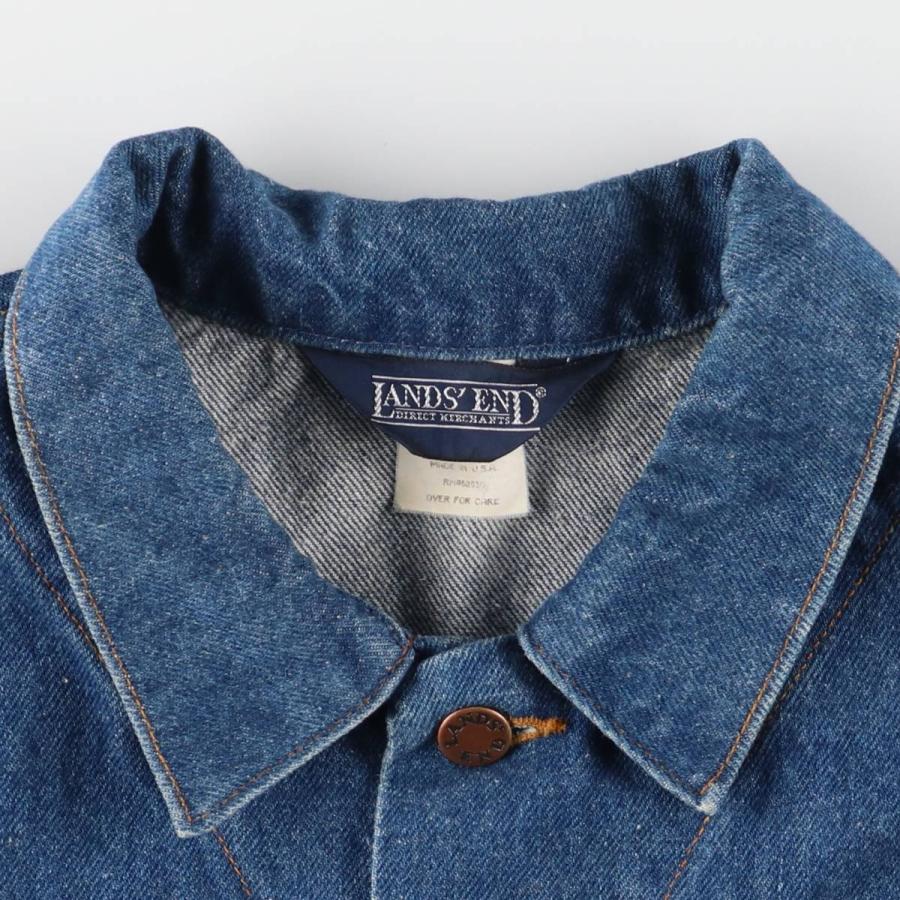 古着 80~90年代 ランズエンド LANDS' END デニムジャケット G