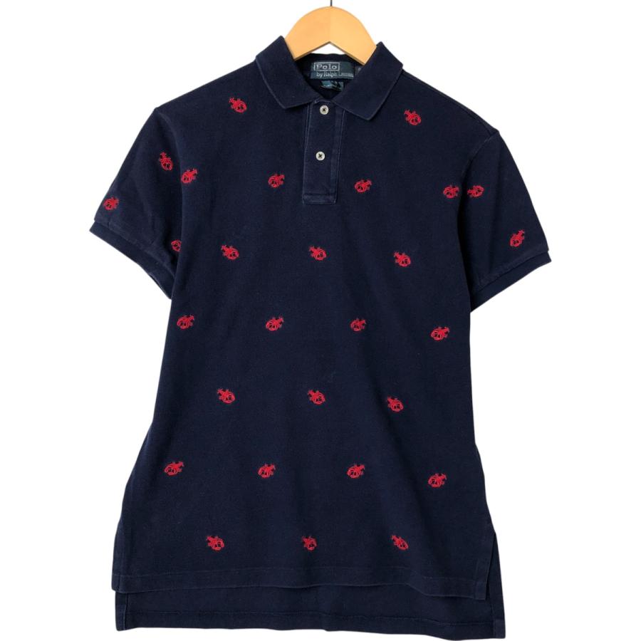 古着 ラルフローレン Ralph Lauren POLO by CUSTOM FIT 総柄 