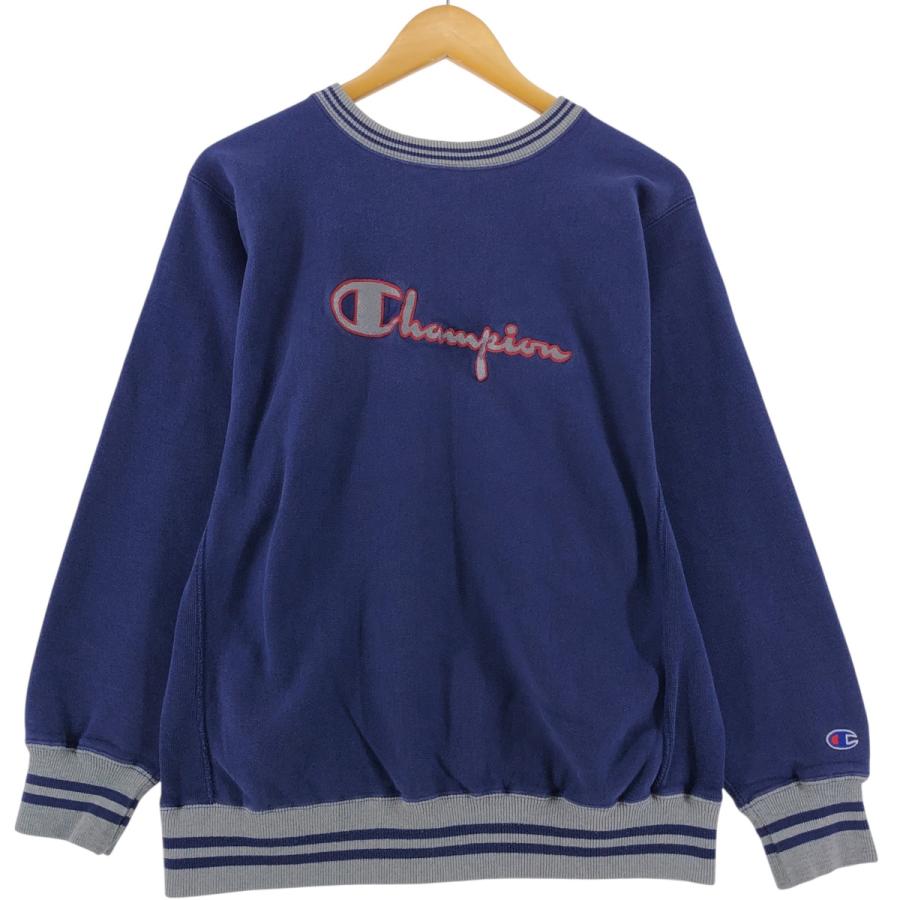 レア　90s チャンピオン　USA製　ヴィンテージ スウェット　トレーナー Champion 古着 90年代 チャンピオン リバースウィーブ 刺繍タグ