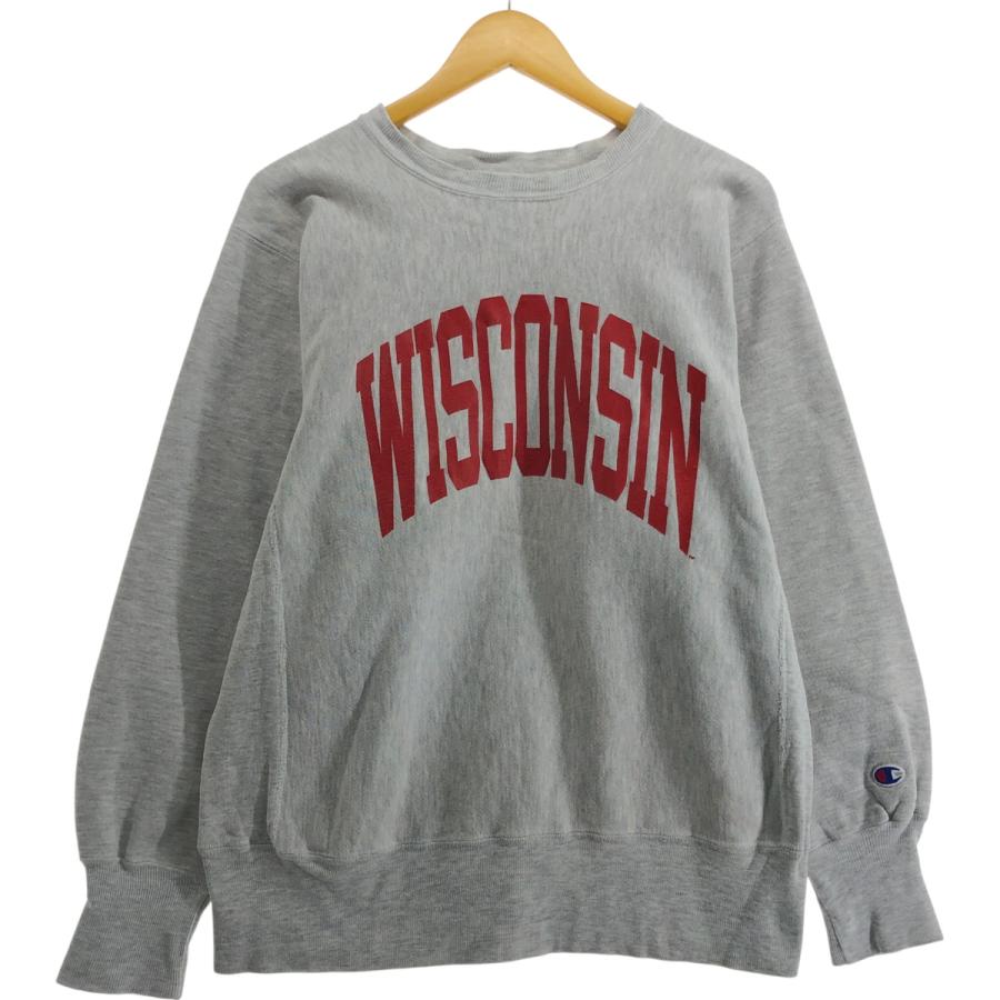 90s USA製　リバースウィーブ　カレッジ　スウェット 90s USA製 チャンピオン リバースウィーブスウェット カレッジ グレー