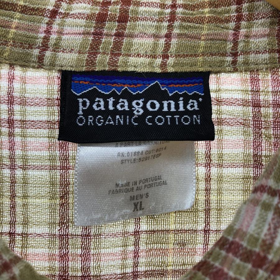 patagonia（パタゴニア） 古着 チェック柄 半袖 ボックスシャツ