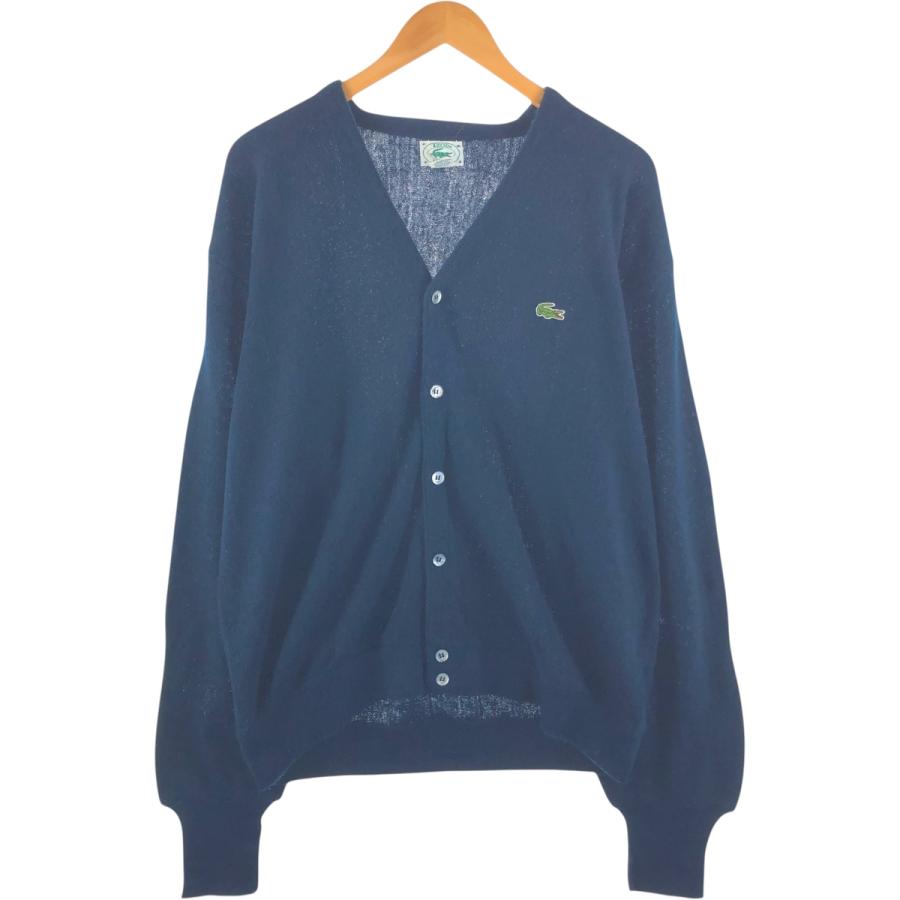 大人気アイテム LACOSTE アクリルニット IZOD ラコステ 80~90年代 古着 カーディガン
