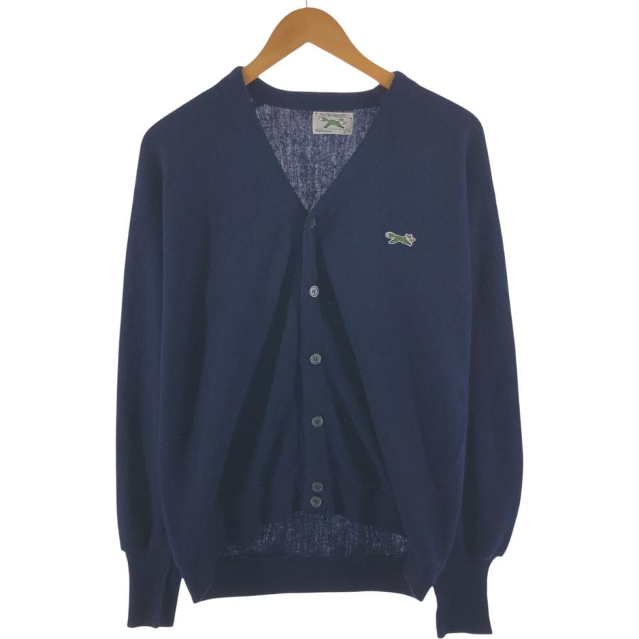 70s JCpenney アクリルカーディガン　Lサイズ 古着 70年代 ジェイシーペニー J.C.Penney THE FOX Sweater