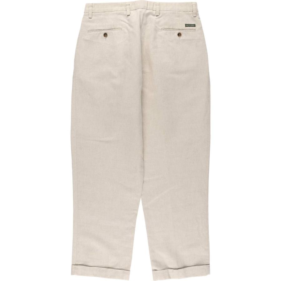 90s DOCKERS コットン リネン ツータック スラックス パンツ 古着 90年代 ドッカーズ DOCKERS class A ツータック コットン