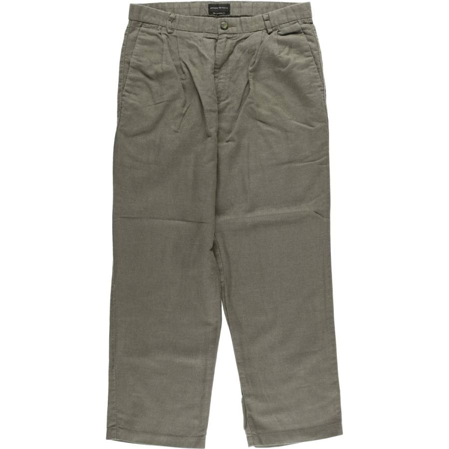 90s DOCKERS コットン リネン ツータック スラックス パンツ 90s】DOCKERS ドッカーズ コットンリネンパンツ ツータック
