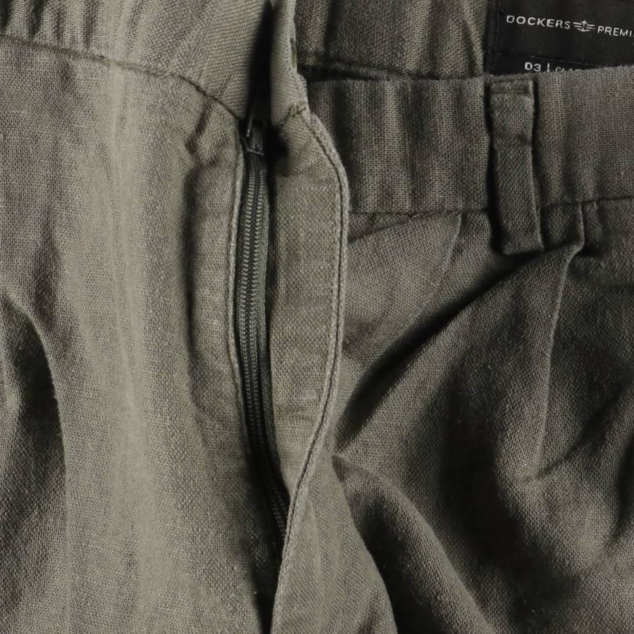 古着 ドッカーズ DOCKERS PREMIUM CLASSIC FIT ツータック リネン