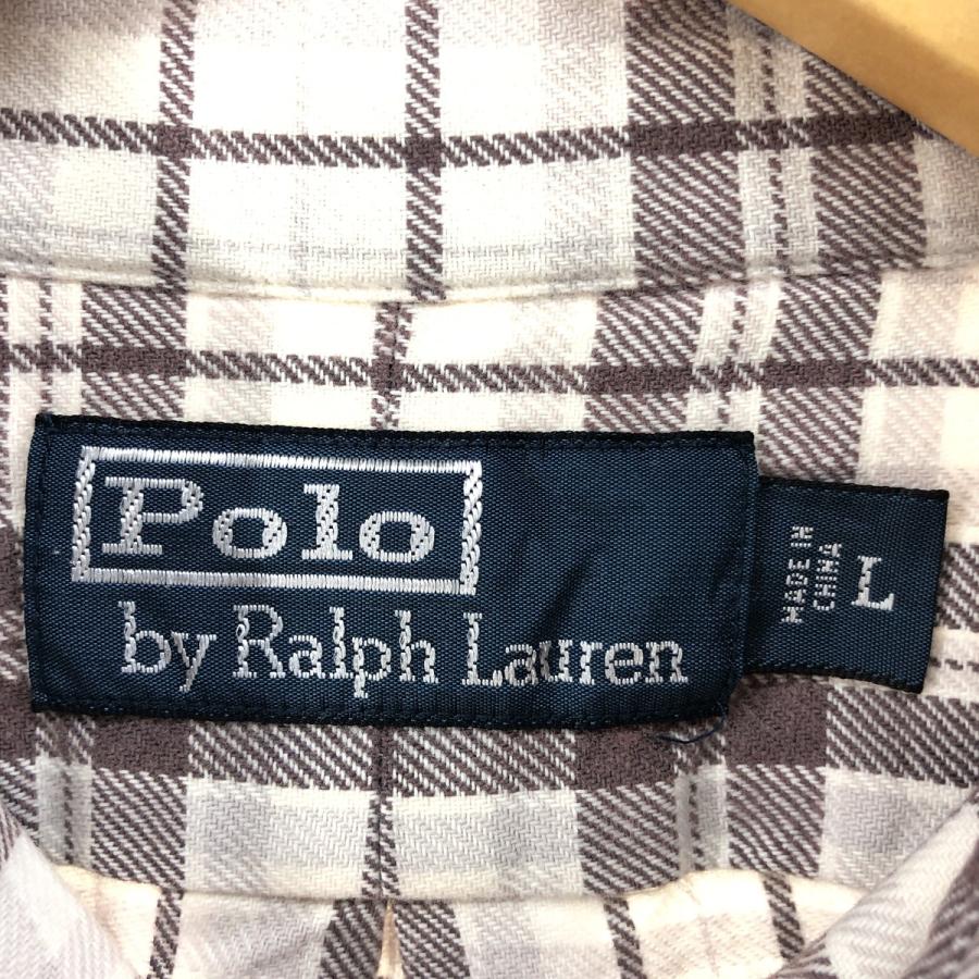 古着 ラルフローレン Ralph Lauren POLO by 長袖 コットンチェック  