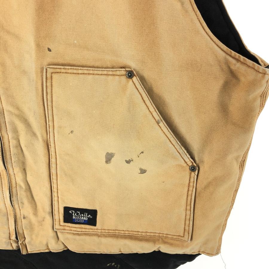 古着 ウォールズ Walls BLIZZARD PRUF 中綿入り ダックベスト メンズXL